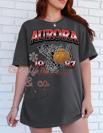 Classic Aurora Basketball Tee