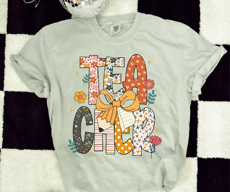 π Boho Bloom Teacher Tee
