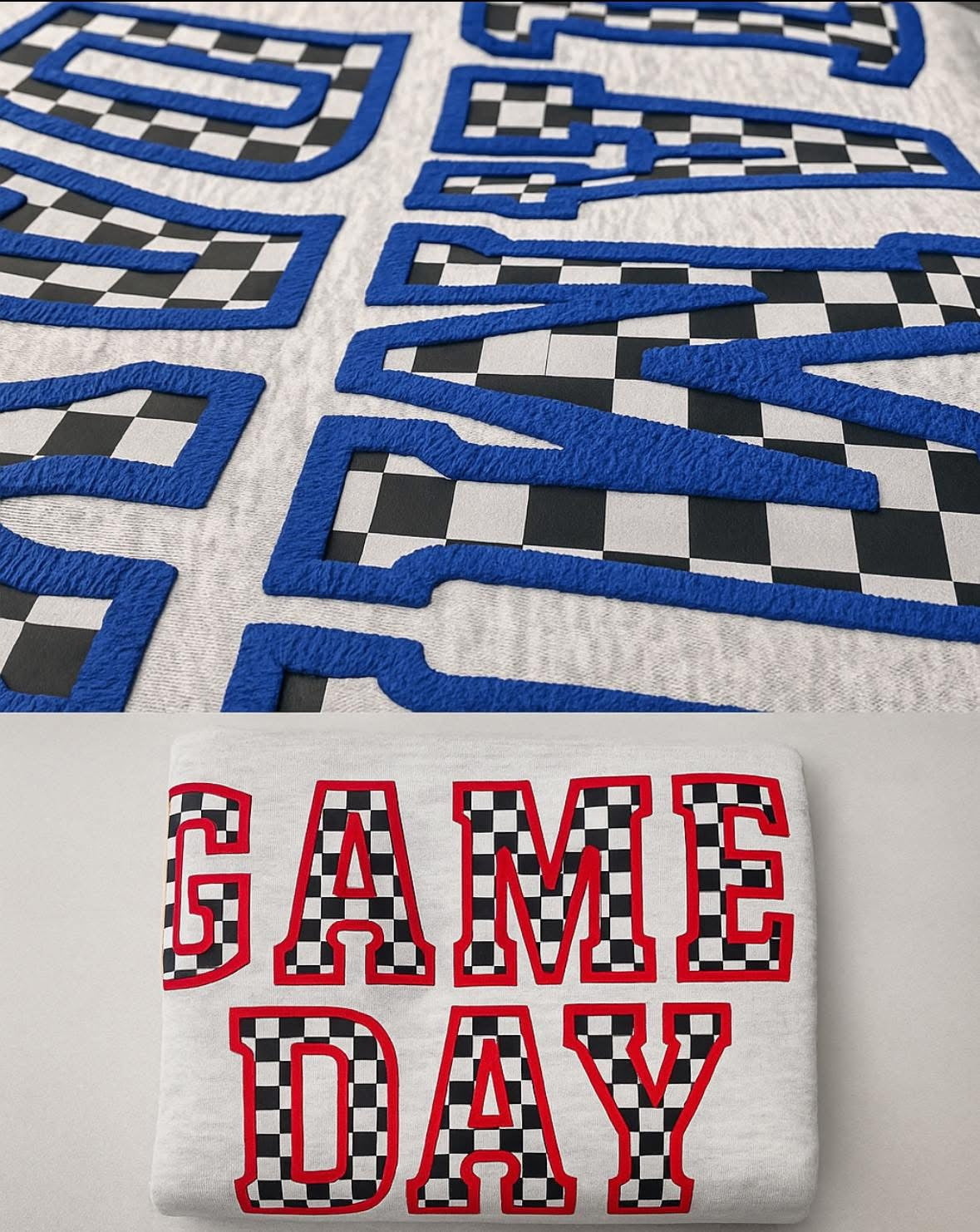 Puff Print Game Day Crewneck