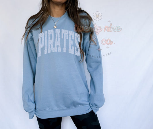 PIRATES Stone Blue Crewneck