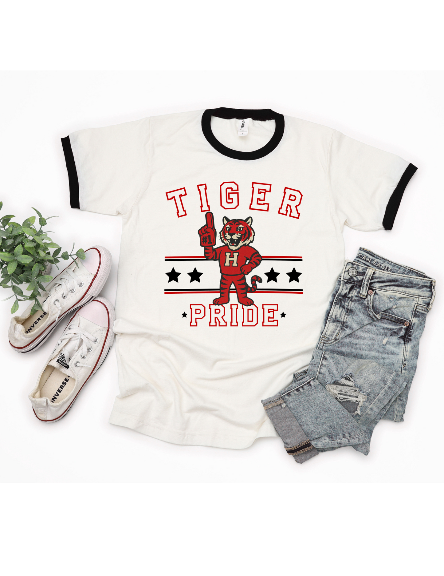 Tiger Pride Ringer Tee