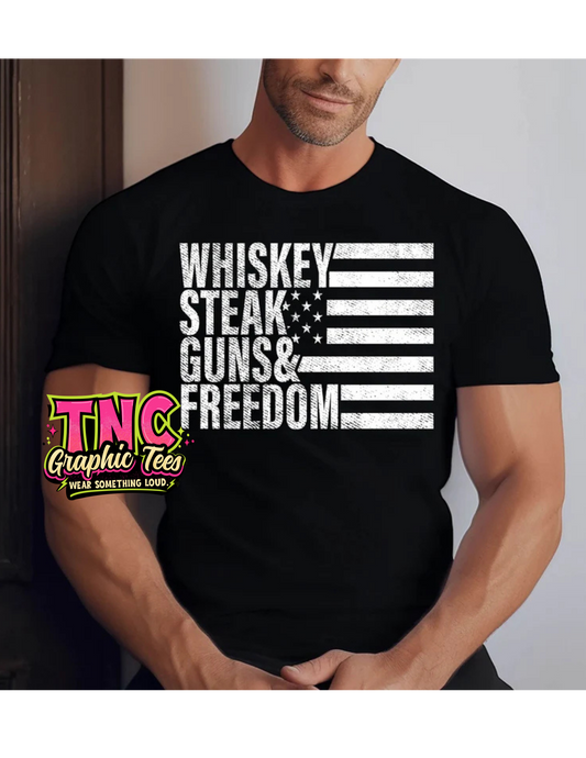 Whiskey Steak Guns Freedom