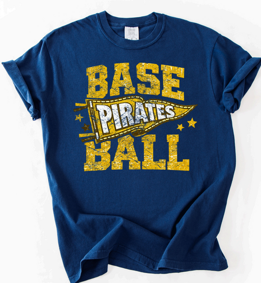 Vintage Pennant Baseball Tee