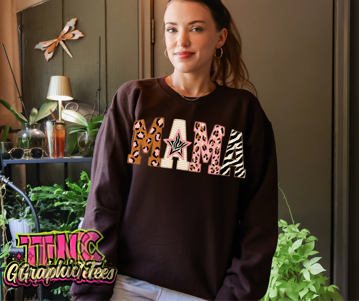 Patchwork Mama Crewneck