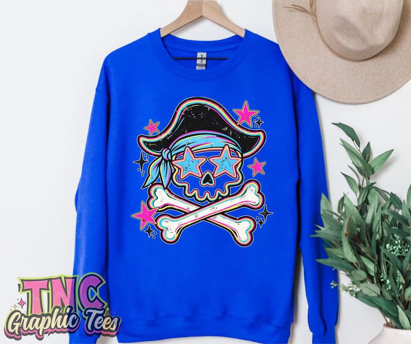 Pirate Skull Stars Crewneck