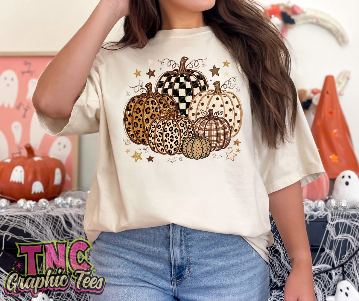Leopard & Checkered Pumpkins