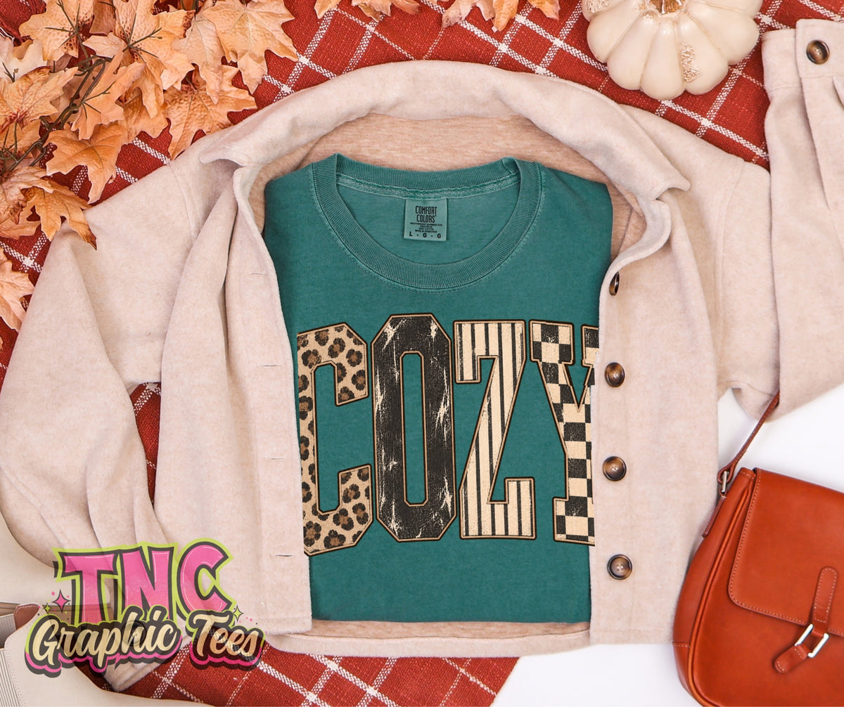 Cozy tee on Emerald Comfort Colors