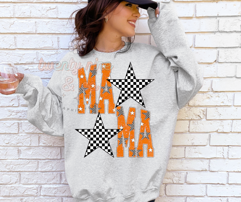 Star Mama Crewneck ✨🖤🧡