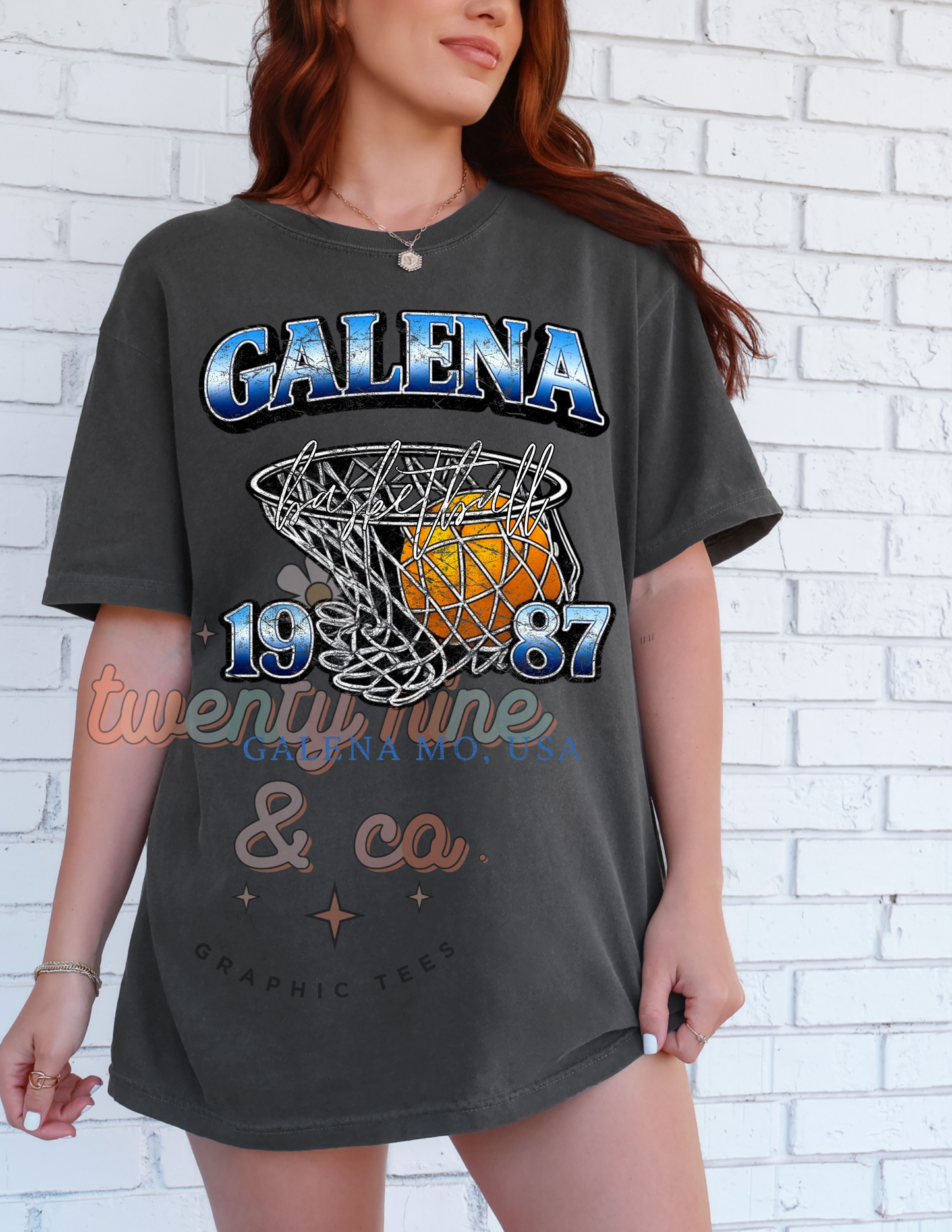 Classic Galena Basketball Tee