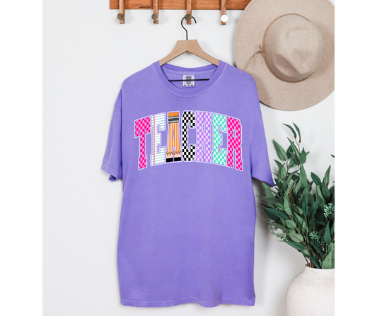 📚 Vibe Check Teacher Tee
